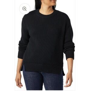 Daily Ritual Black Sweater Women's   Cotton Size L